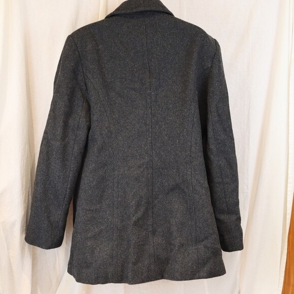 Jason Kole 100% Wool Peacoat Charcoal Grey LG - Picture 7 of 10